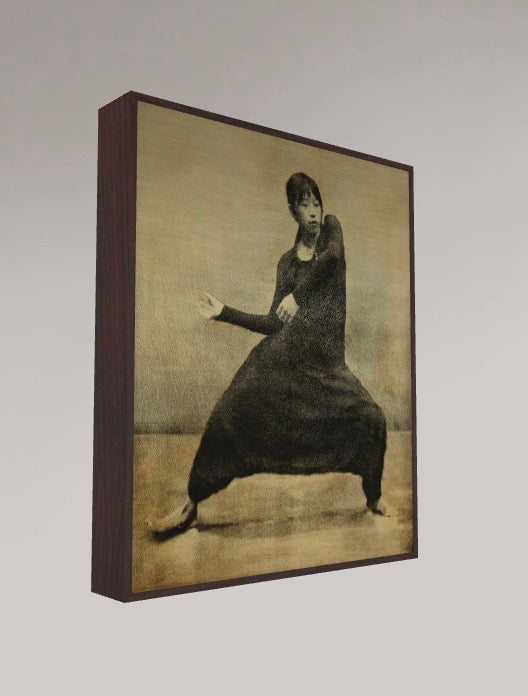 Tempo Rubato by Margaret Ashman, framed edition in situ