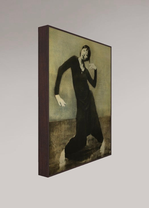 Poco Rubato by Margaret Ashman, framed edition in situ