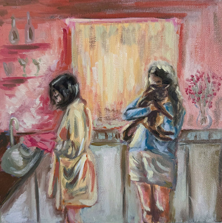 Pink Gloves by Katherine Benson
