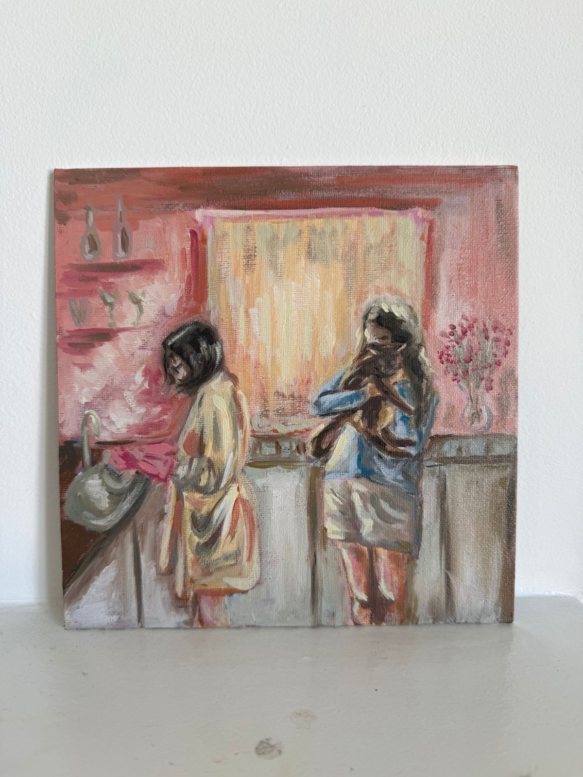Pink Gloves by Katherine Benson