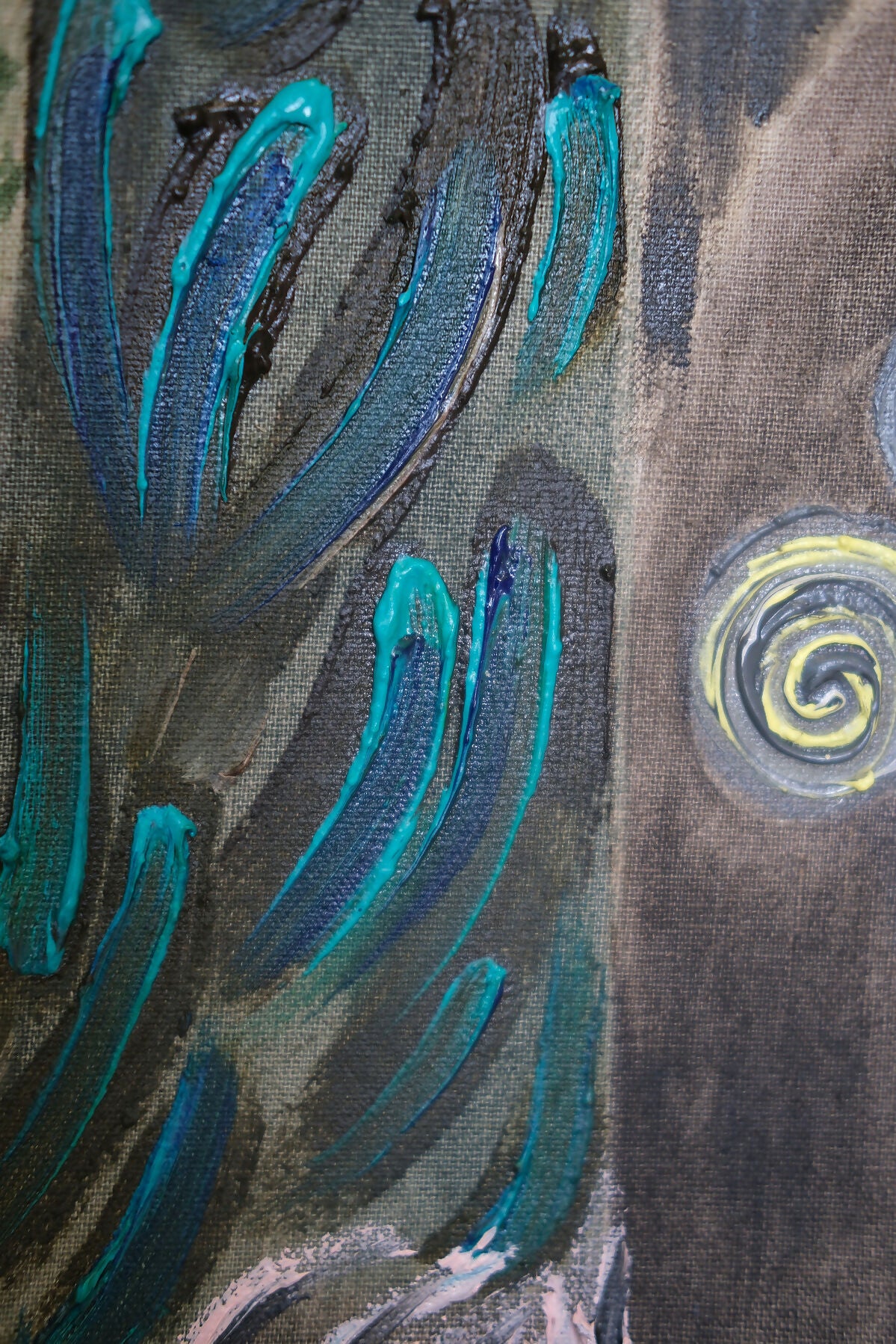 I Have Swallowed Moss and Moon by Sian Egan, original artwork