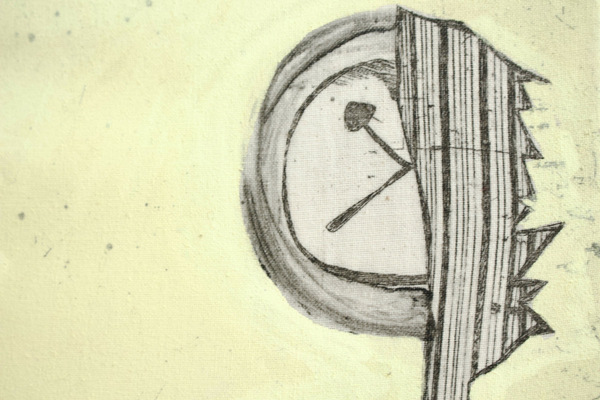 Ass on plate by Bessie Schofield, original artwork