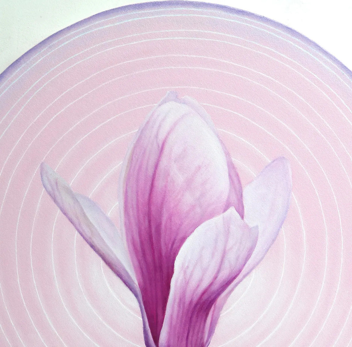 Magnolia in Circle 1 by Emiko Aida, detail 2