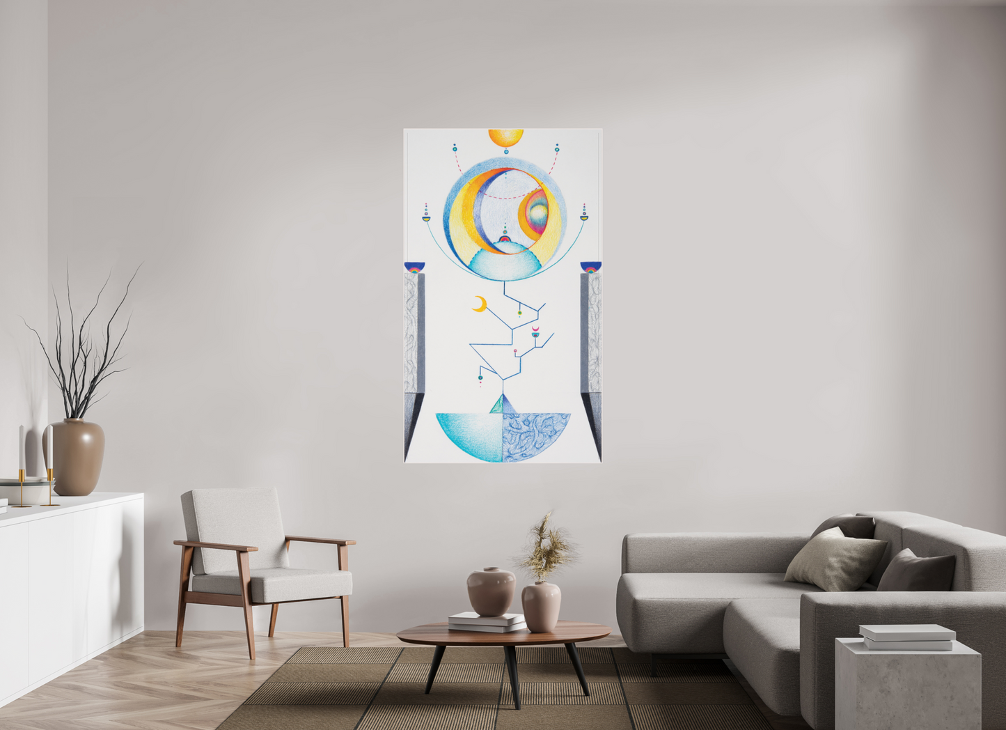 100 x 168.7 cm, TIA XVIII, The Moon