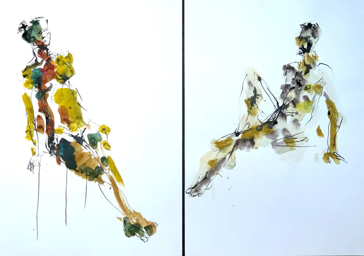 “Adam and Eve” (2 Drawings) by Stephen Todd
