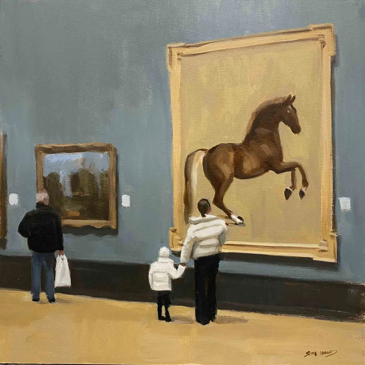 Admiring Whistlejacket by Sam Wood