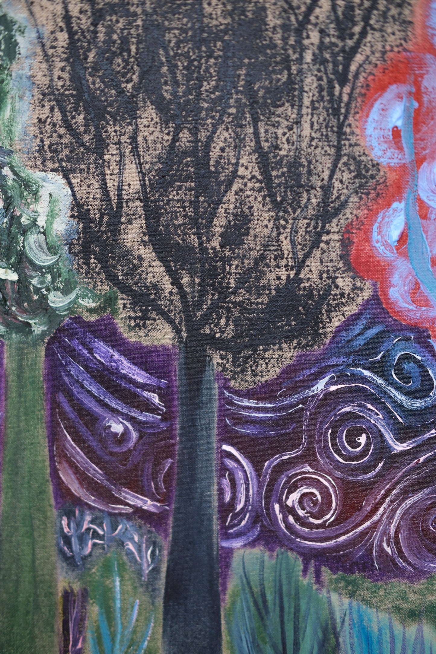 Blackbirds Feast At Night by Sian Egan
