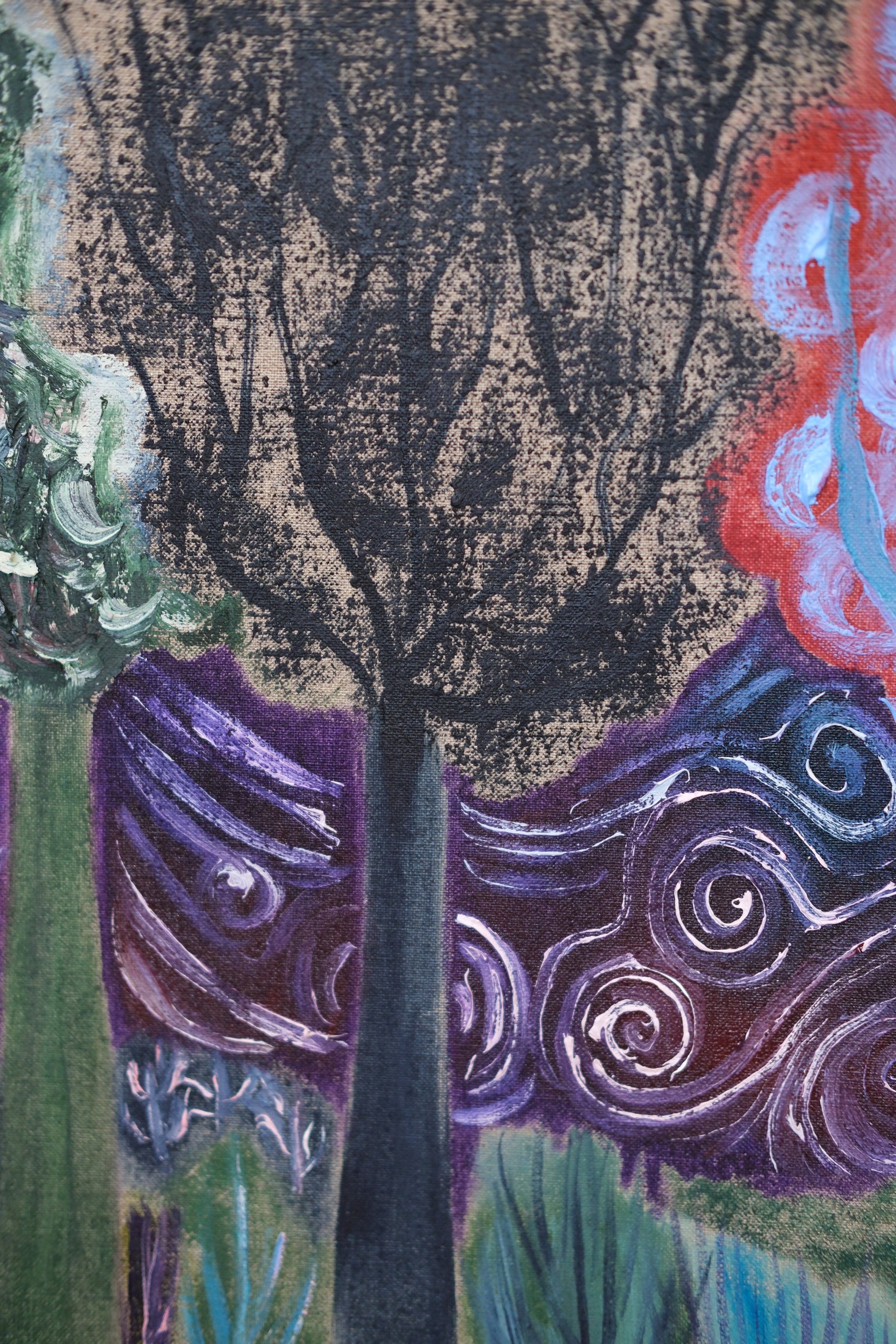 Blackbirds Feast At Night by Sian Egan