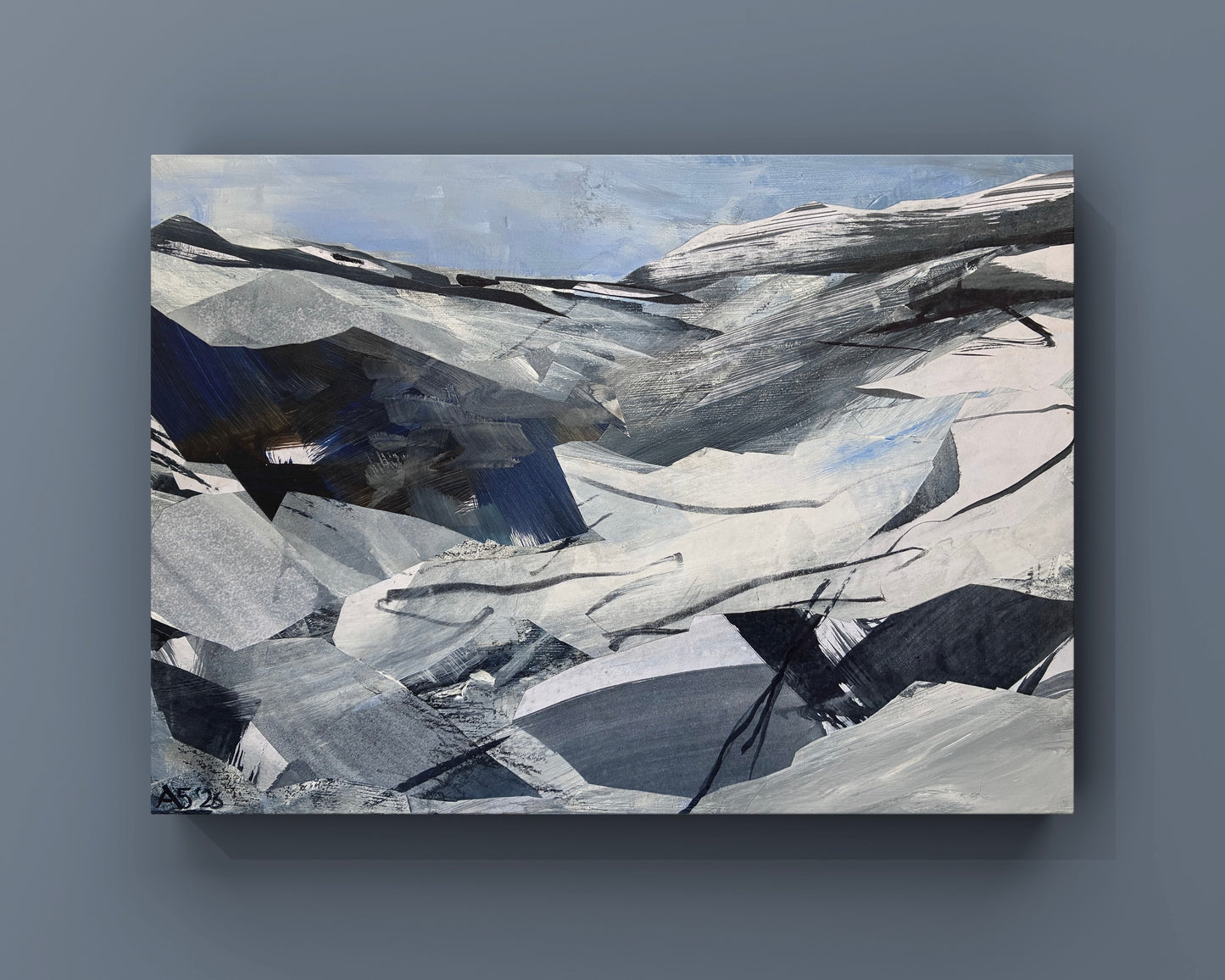 Monochrome Landscape, Over Bishopdale by Arlene Sharp