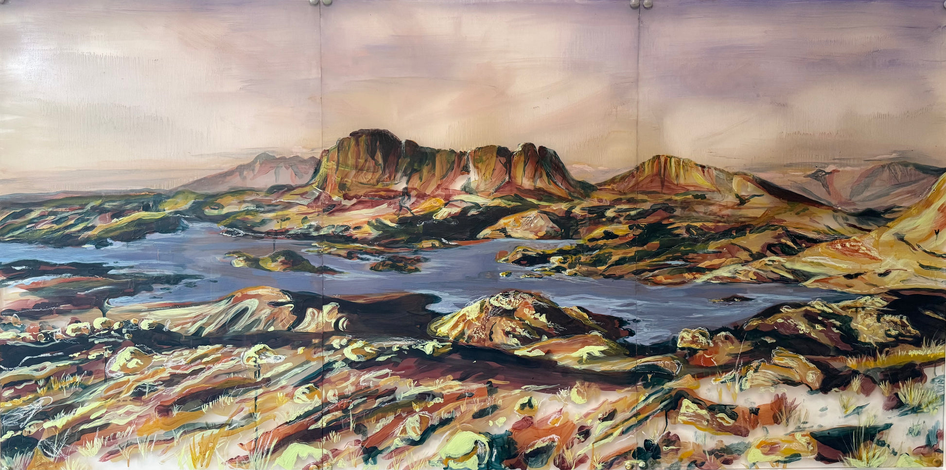 Sunset over suilven by Gabrielle J Moore
