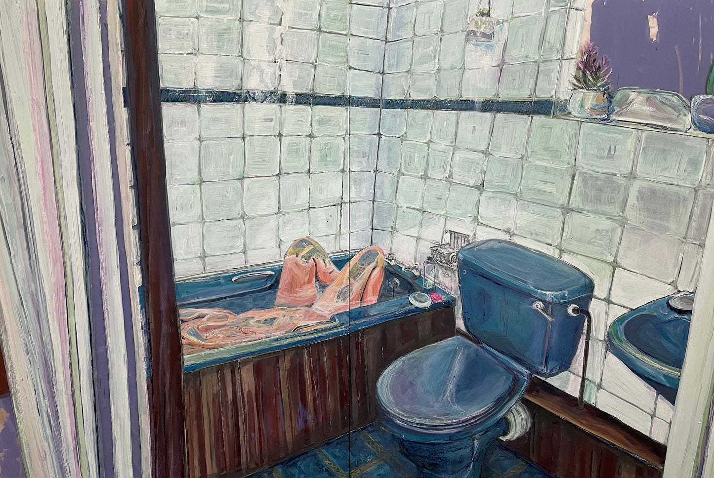 Blue Bathroom by Gabrielle J Moore