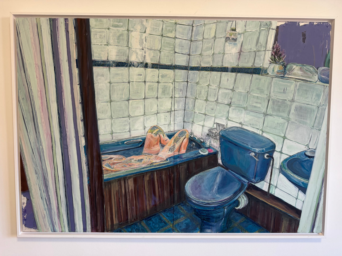 Blue Bathroom by Gabrielle J Moore