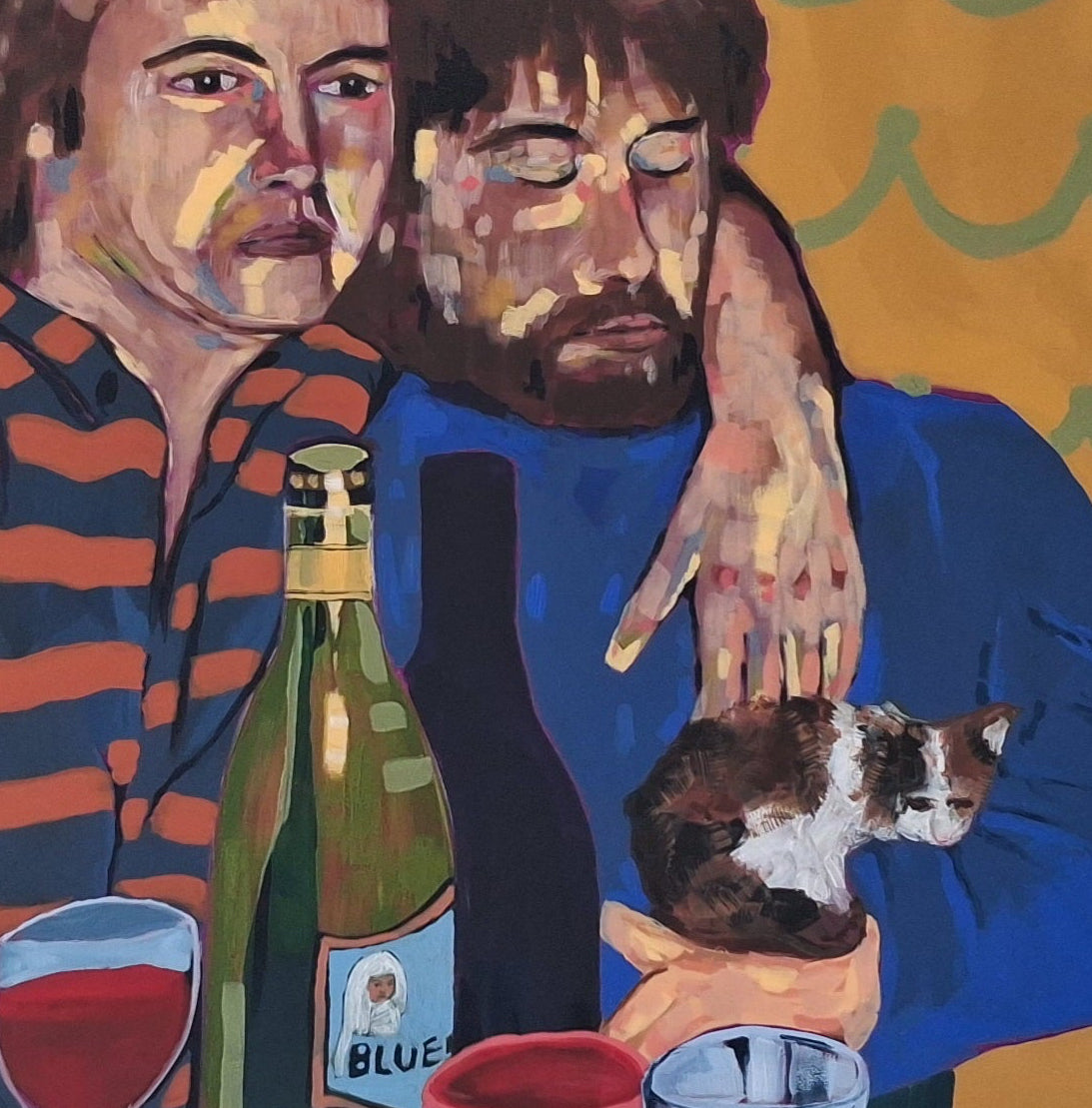 Nothing a bottle of Blue Nun and a Kitten cant solve by Natalie Chapman