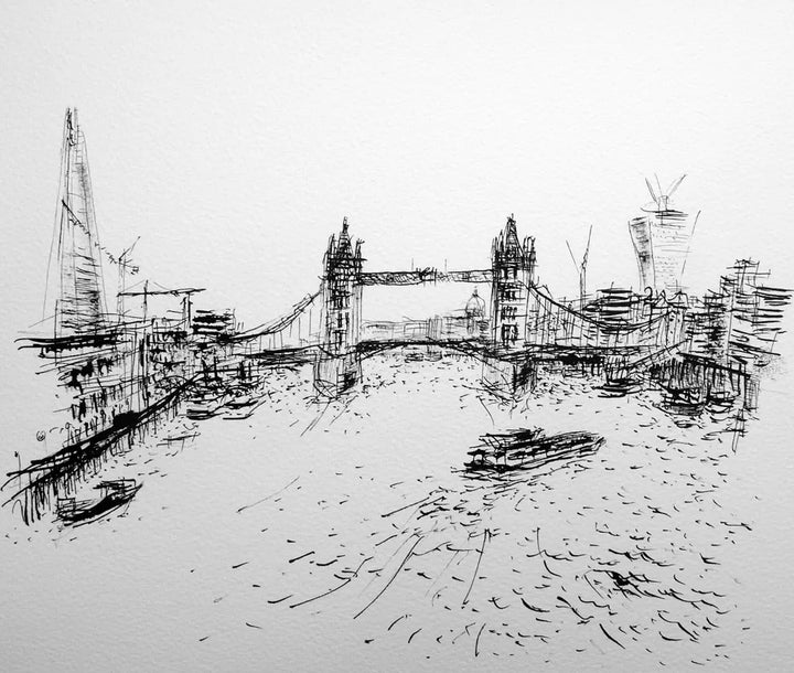 London Drawing 9 (Gateway) by Stephen Todd