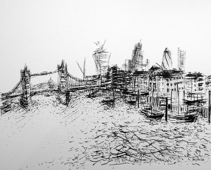 London Drawing 10 (Rising Tide) by Stephen Todd