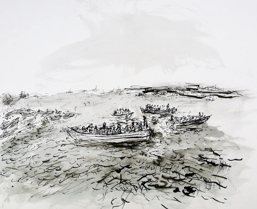 Seal Watching 1 (Blakeney Point - Norfolk) by Stephen Todd