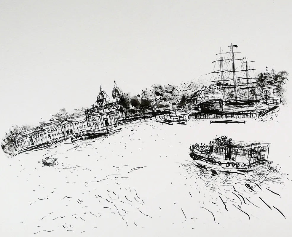 London Drawing 12 (Greenwich Stop) by Stephen Todd