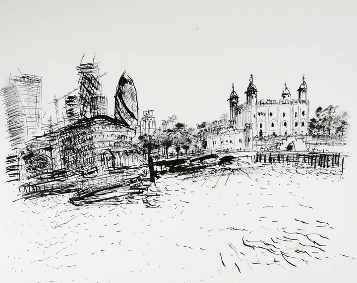 London Drawing 13 (Traitors Gate) by Stephen Todd