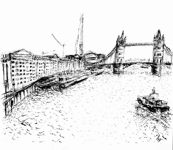 London Drawing 14 (The Towers) by Stephen Todd
