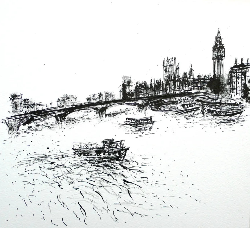 London Drawing 19 (Heavy Traffic) by Stephen Todd