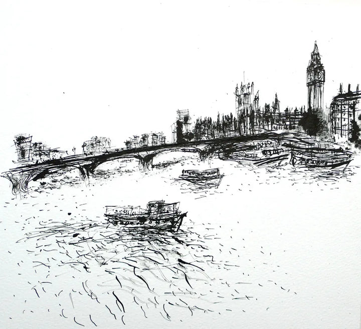 London Drawing 19 (Heavy Traffic) by Stephen Todd