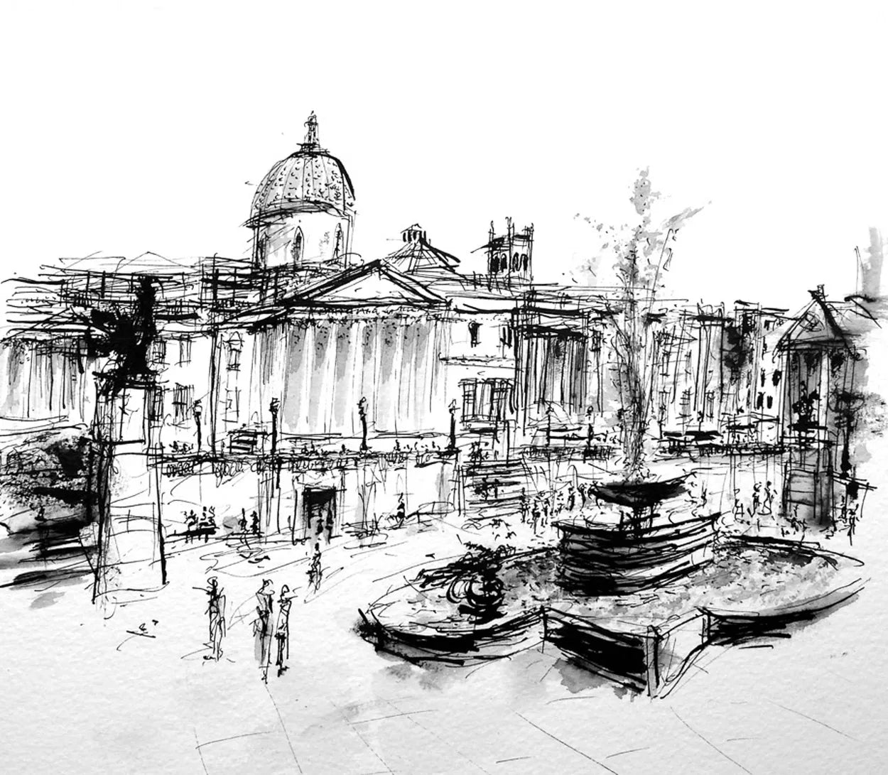 London Drawing 26 (National Gallery) by Stephen Todd