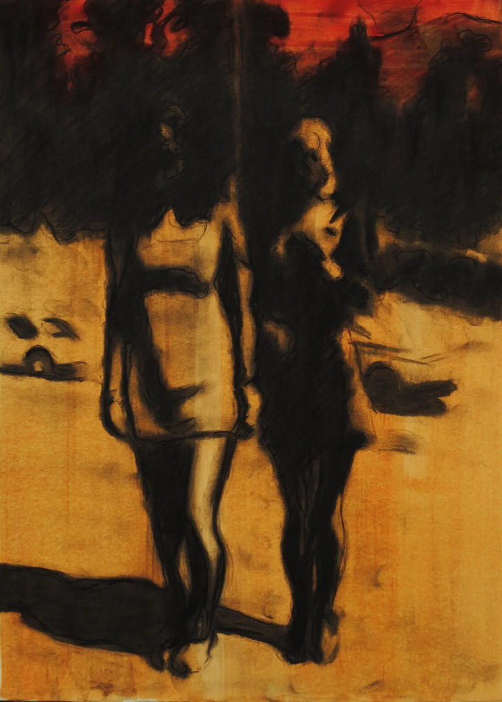 Study For Two Girls by Ed Saye