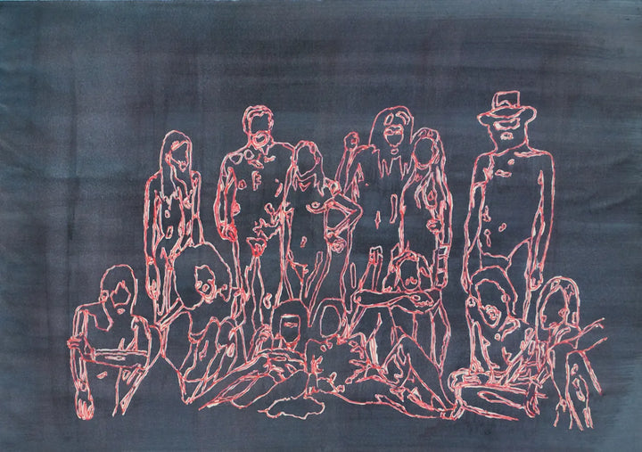 Untitled (Long Haired Freaky People) by Ed Saye