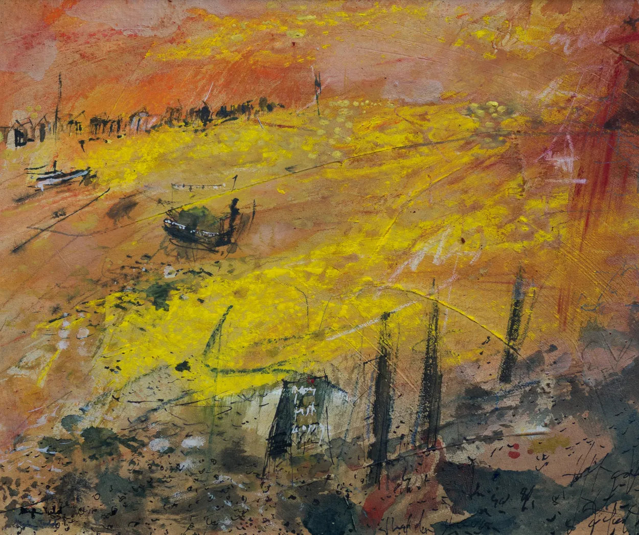 Standing On the Foreshore (River Teign - Shaldon Ferry) by Stephen Todd