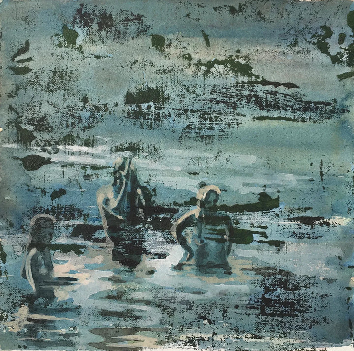 Untitled (Study For Hippie Bathers) by Ed Saye
