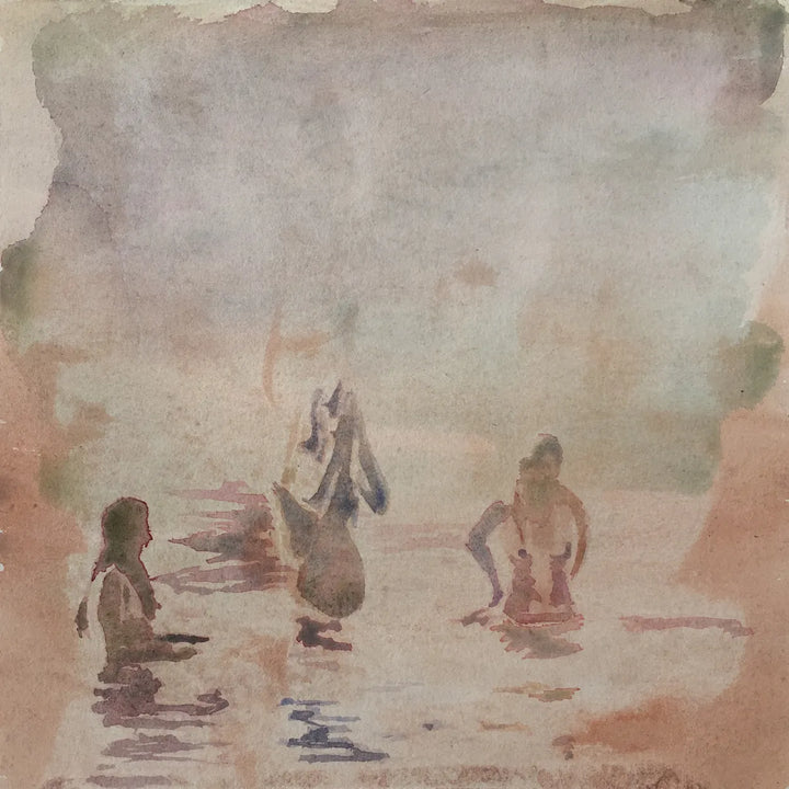Untitled (Study For Hippie Bathers - Pale Version) by Ed Saye