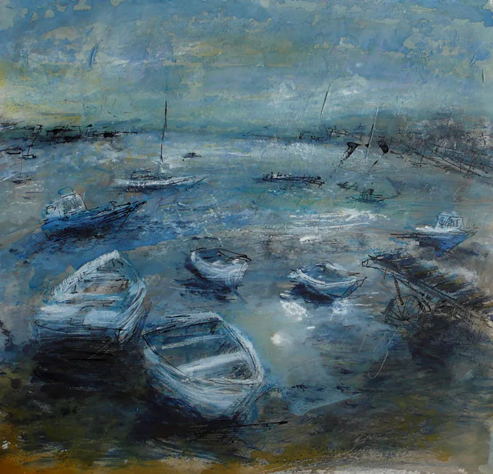 Night Rising- English Seas- Teign Estuary by Stephen Todd