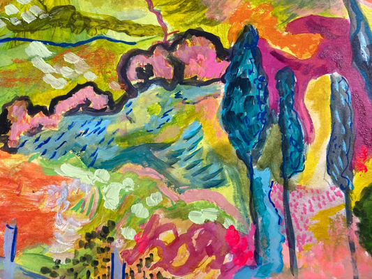 Burning Horizon by Ruth Bateman, original painting