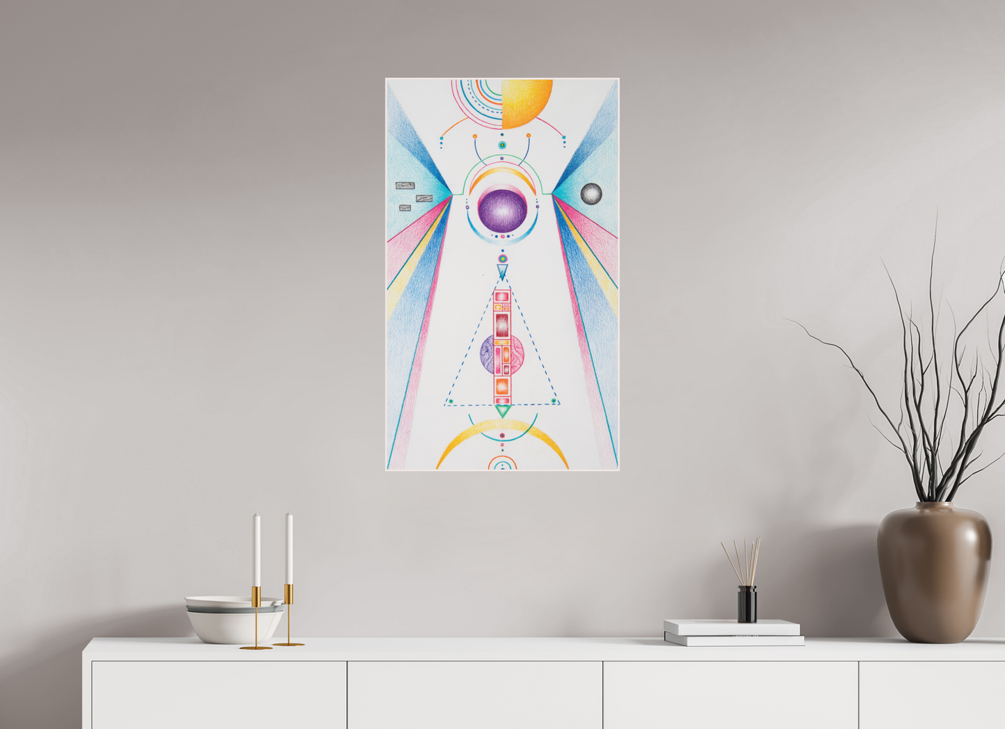 50 x 84.4 cm, TIA II, The High Priestess