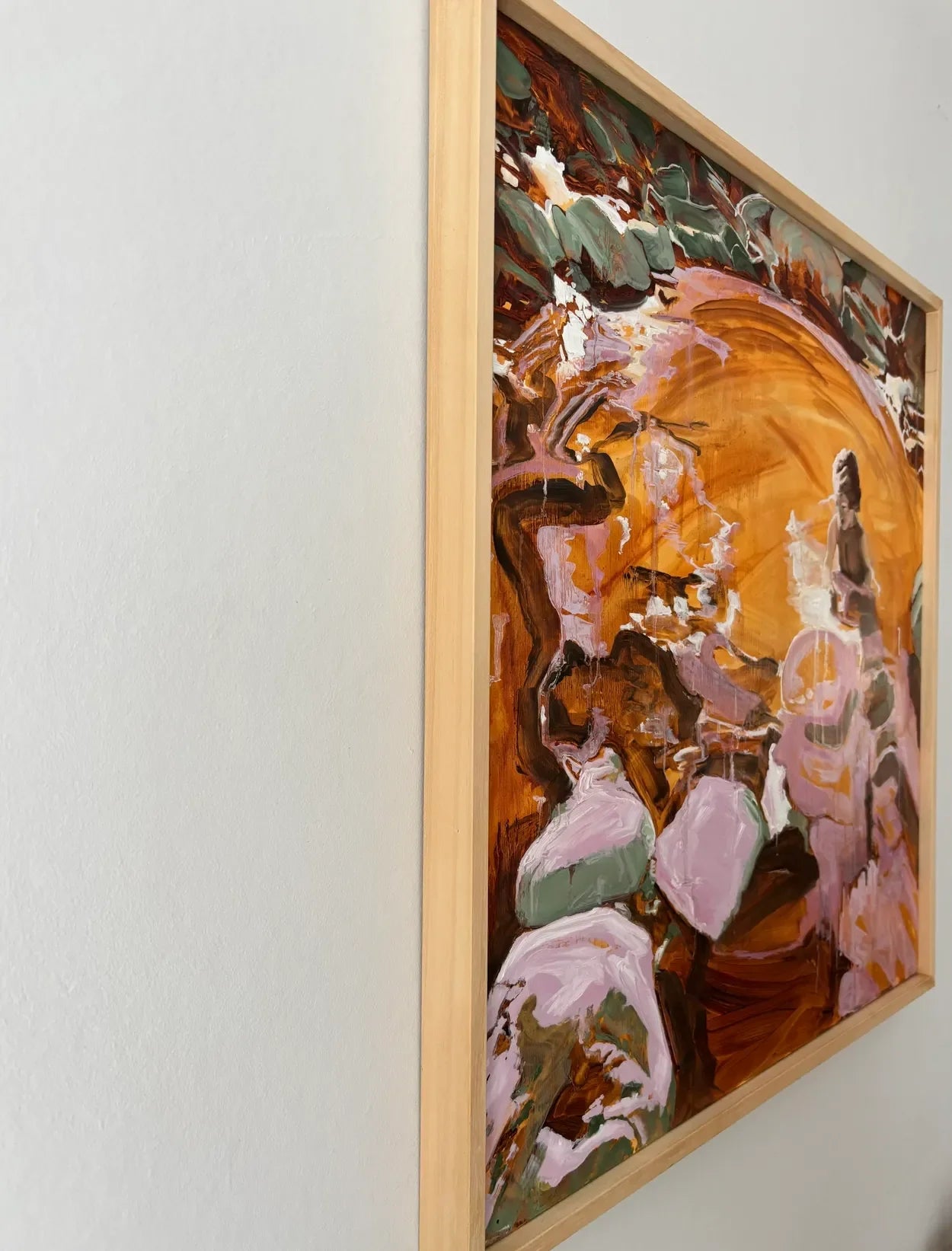 Between Water and Me - Orange by Helen Latham, detail 1