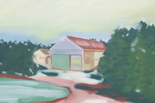 Barn by Laura Gaiger, original painting
