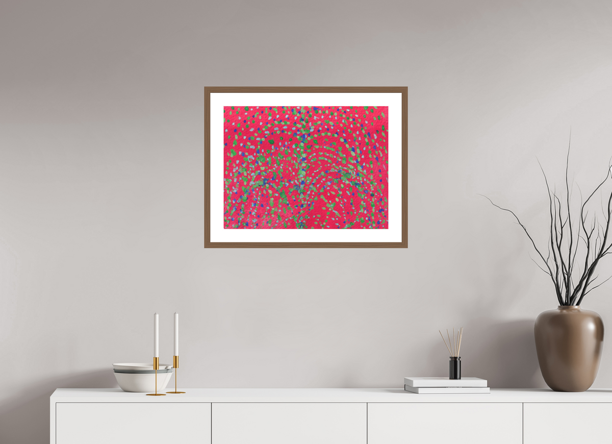 60 x 45 cm, PIGMENT FRAMED WALNUT Crisis Scene II