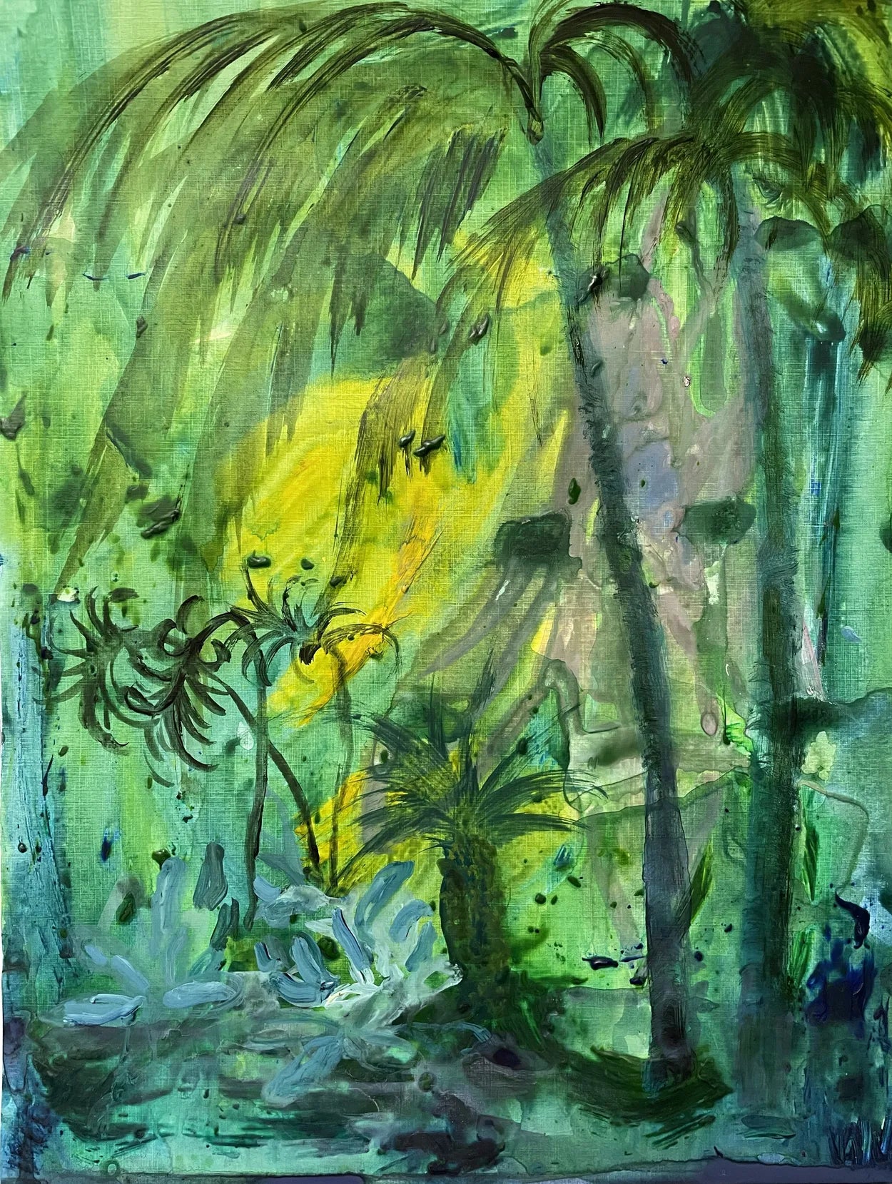 Dublin Botanics III by Charlotte Johnston, original painting