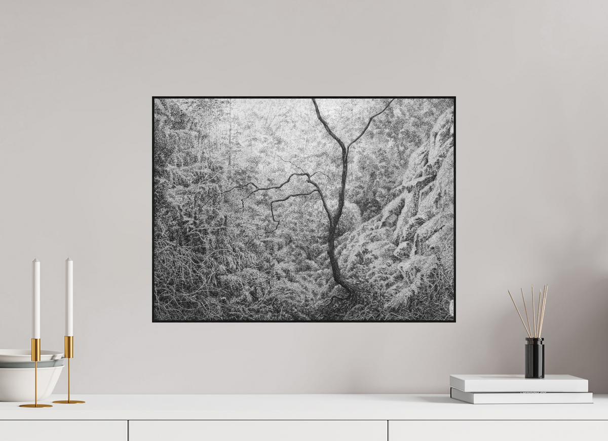 54 x 40 cm, PIGMENT ARTBOX BLACK OAK Waiting, 2026