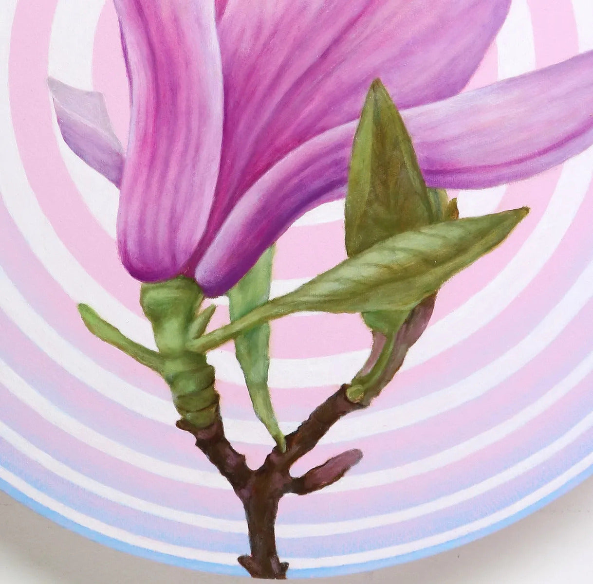 Magnolia in Circle 3 by Emiko Aida, detail 1