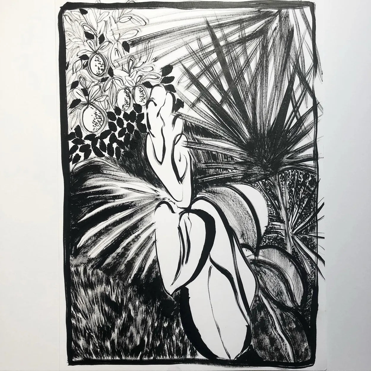 Fan Palm II by Charlotte Johnston