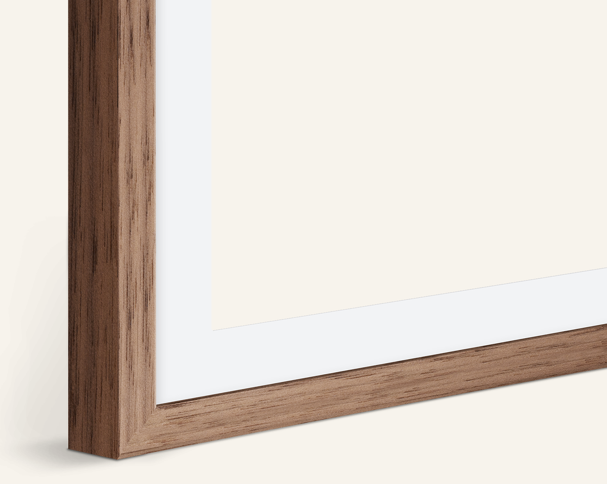 Frame: Pigment print on Photo Rag, framed in walnut