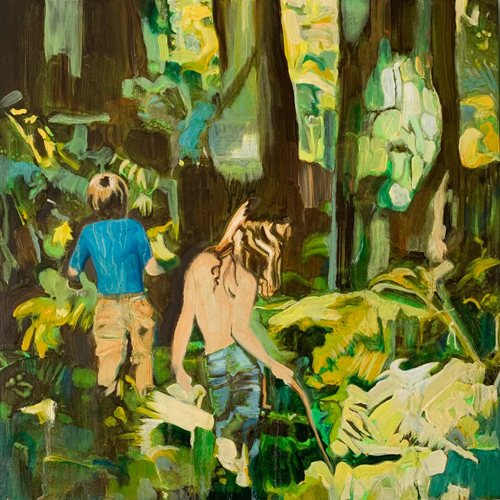 Hitting It (green) by Helen Latham