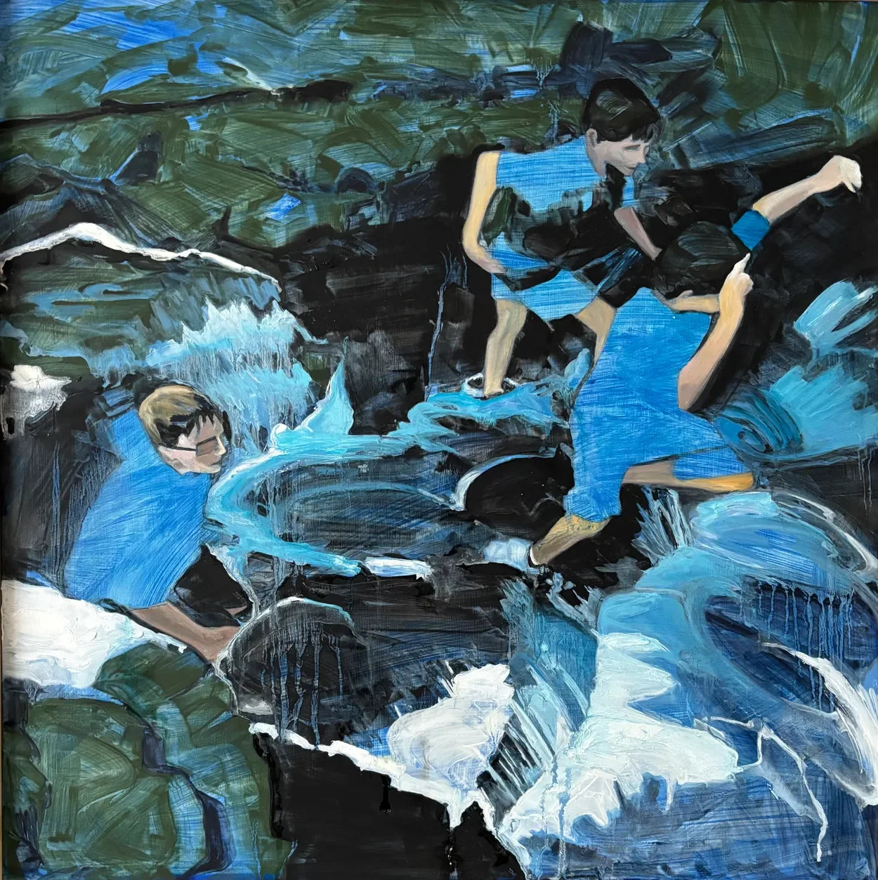 Making a Splash by Helen Latham, original painting