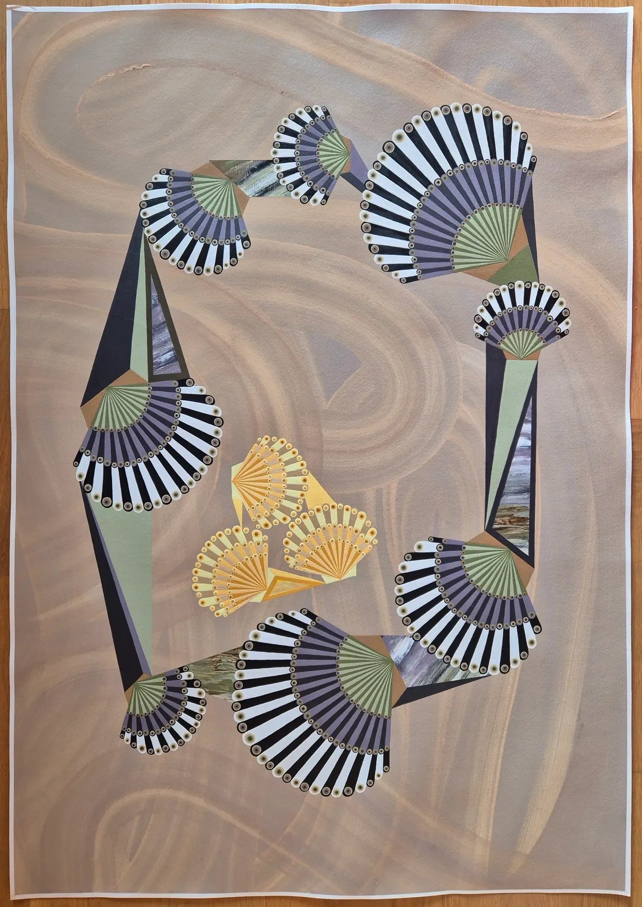 Mother and Sun Wreath by Larissa Virdee, detail