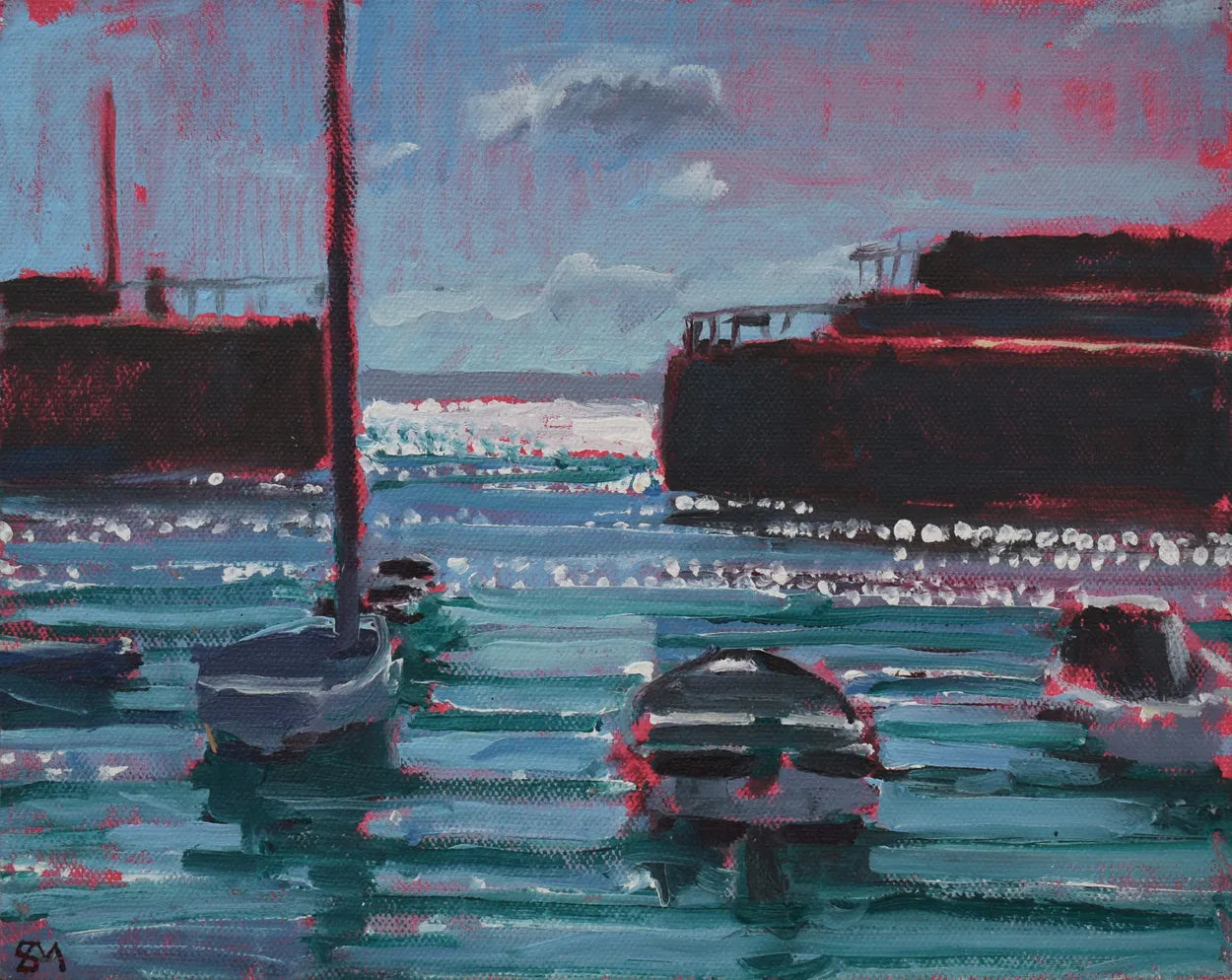 Mousehole Harbour, Morning by Seth Marshall