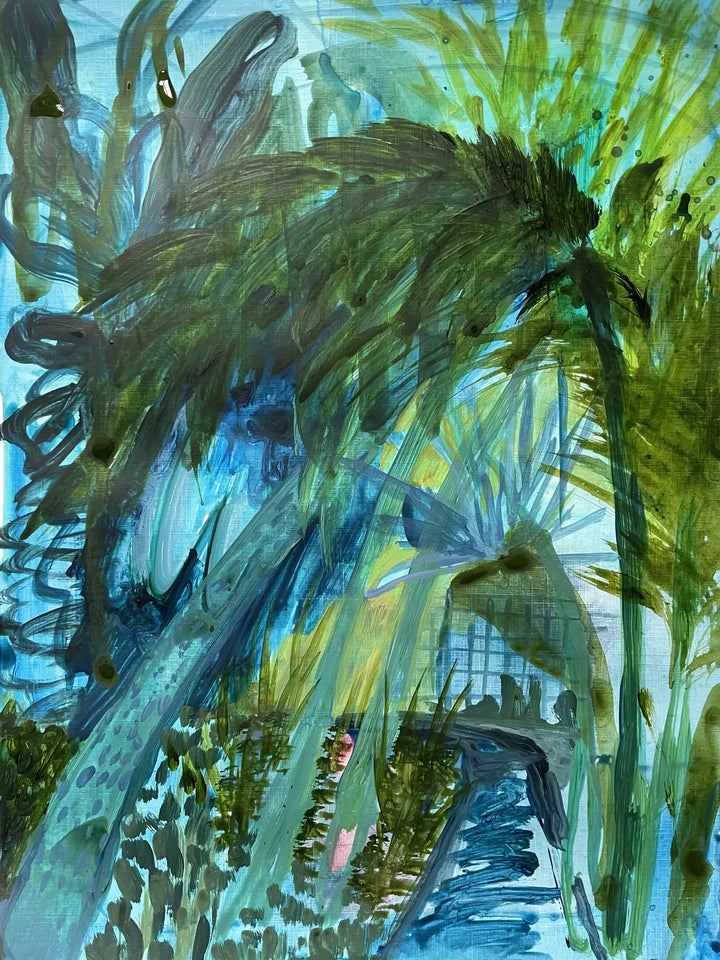 Palm House III, Study by Charlotte Johnston, original painting