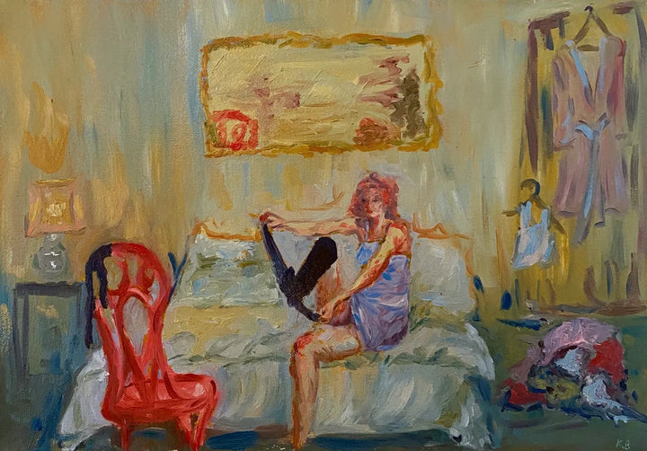 Pink Chair by Katherine Benson