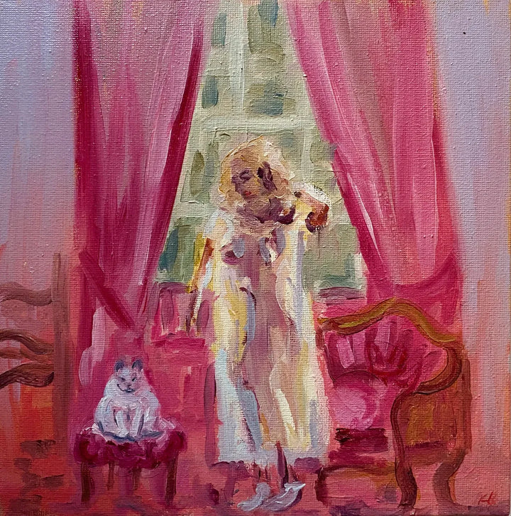 Pink Lady by Katherine Benson, original painting
