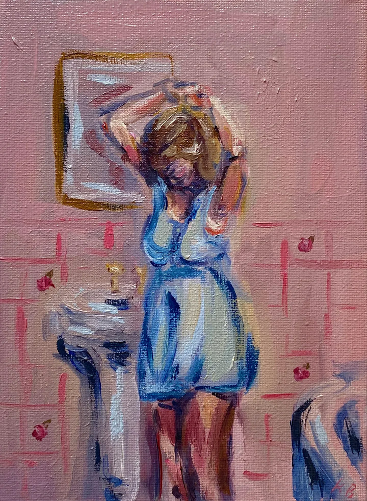 Pink Roses by Katherine Benson